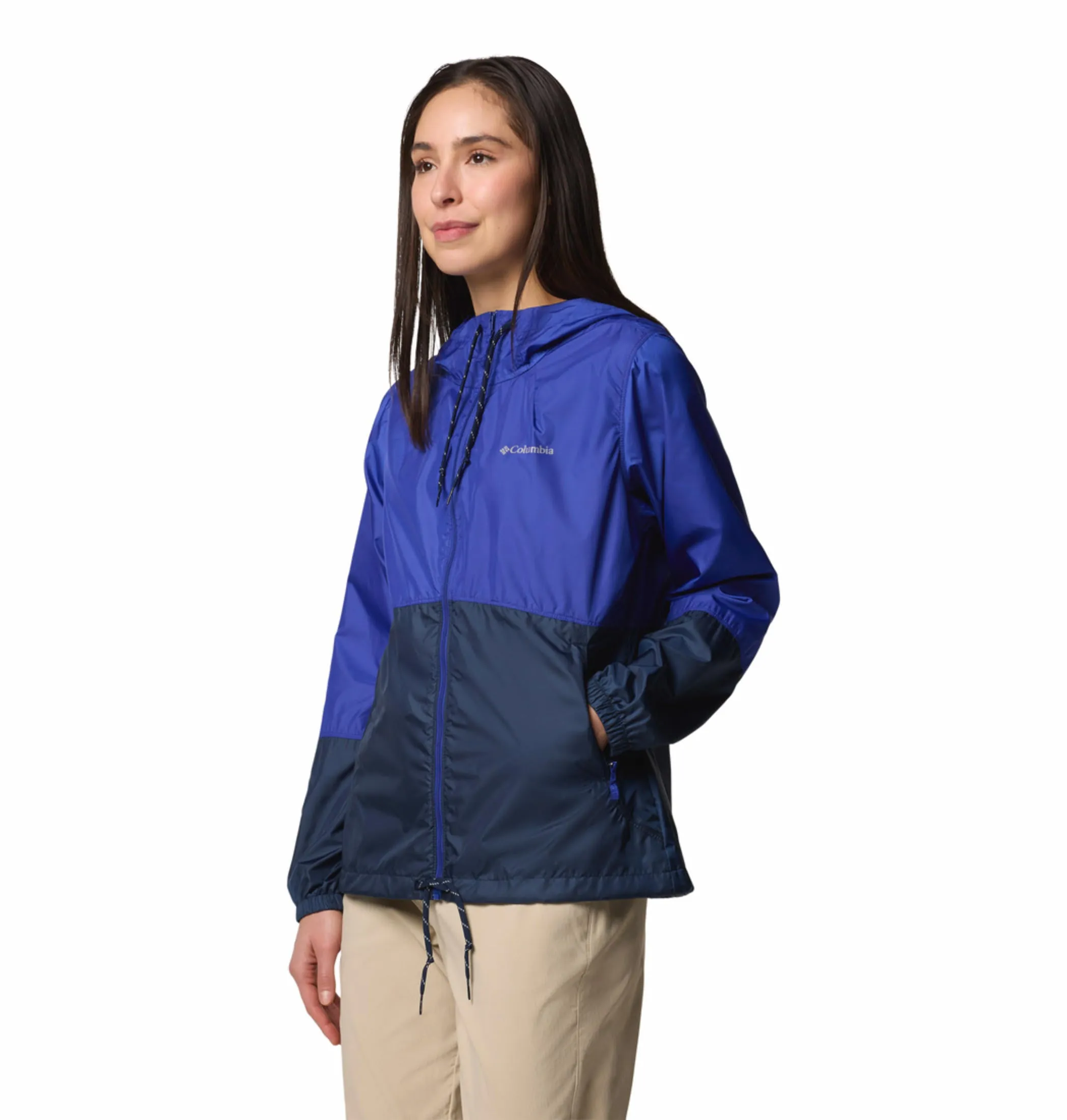 Columbia Women Blue Omni-Shade Flash Forward II Windbreaker Jacket