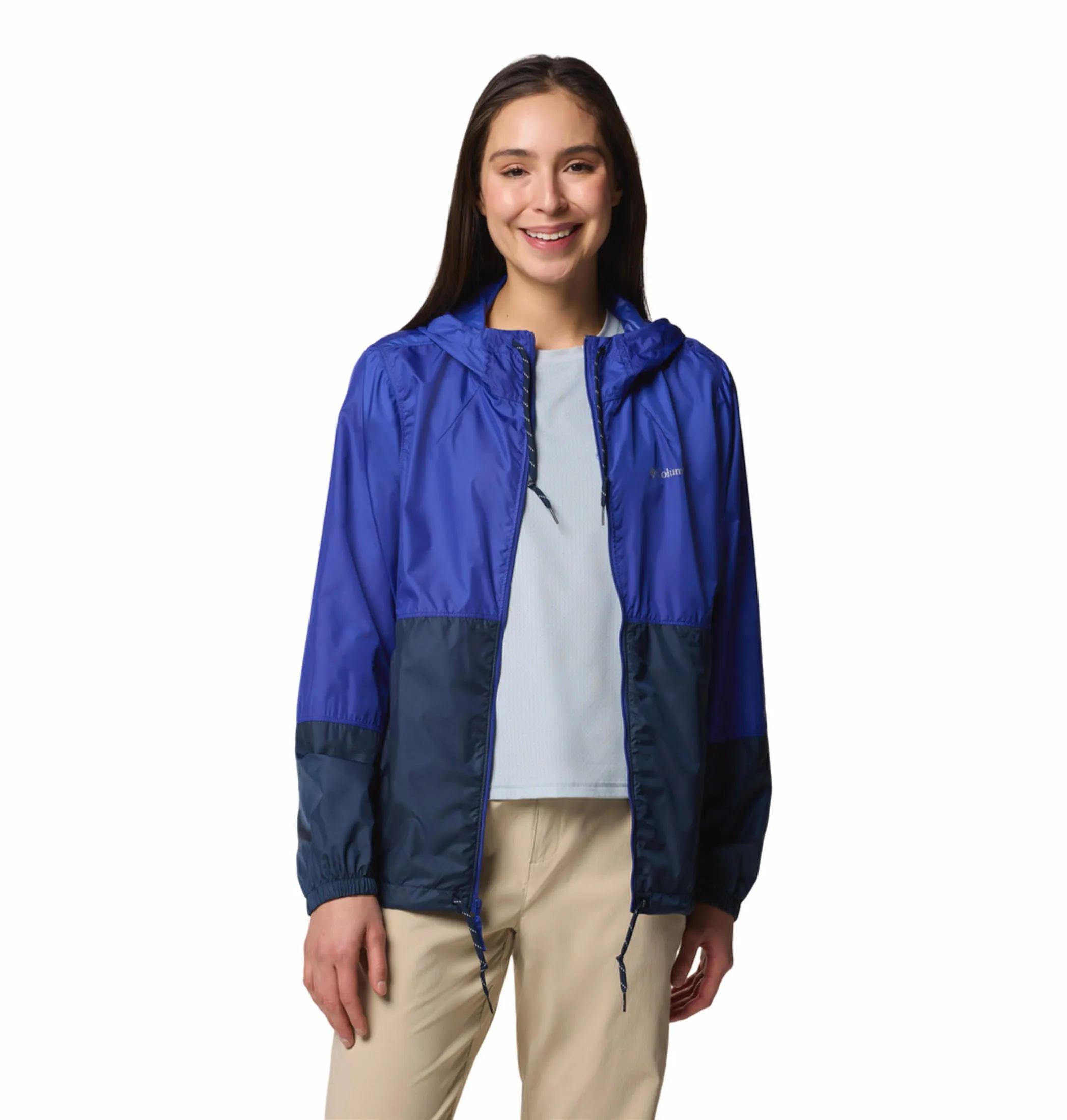 Columbia Women Blue Omni-Shade Flash Forward II Windbreaker Jacket