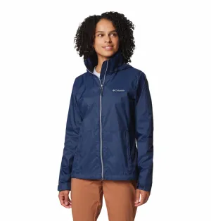 Columbia Women Blue Omni-Shield Switchback IV Waterproof Rain Jacket