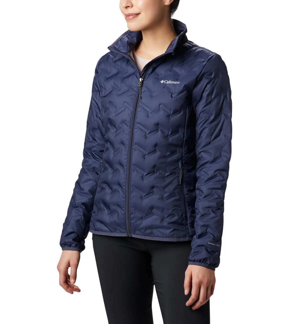 Columbia Women Navy Blue Omni-Heat Reflective Delta Ridge Down Jacket