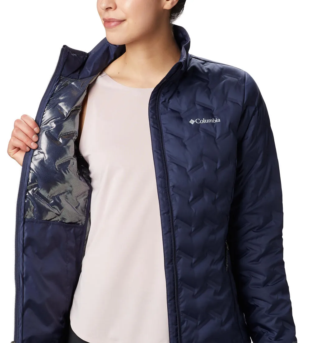 Columbia Women Navy Blue Omni-Heat Reflective Delta Ridge Down Jacket