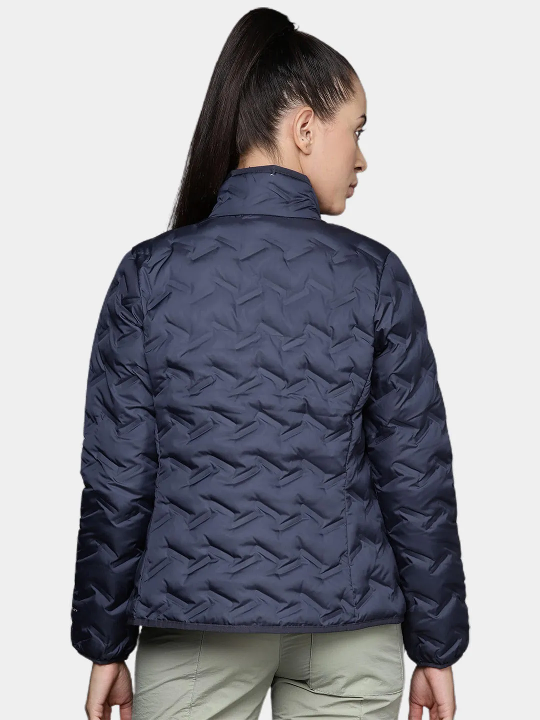Columbia Women Navy Blue Omni-Heat Reflective Delta Ridge Down Jacket