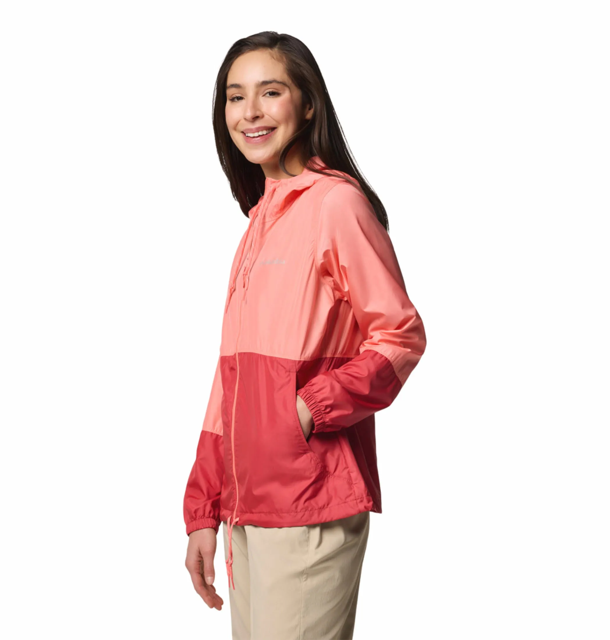 Columbia Women Pink Omni-Shade Flash Forward II Windbreaker Jacket