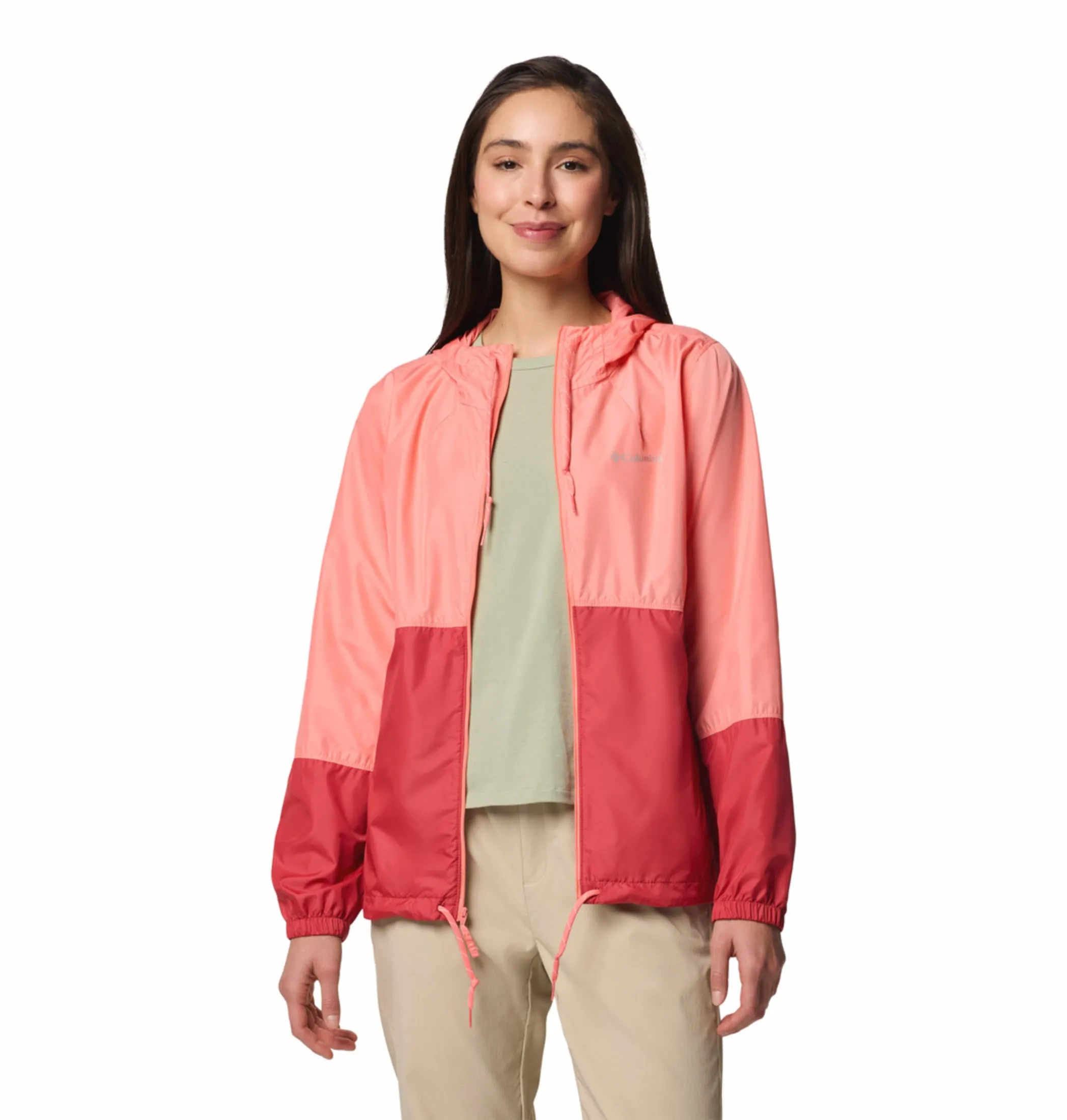 Columbia Women Pink Omni-Shade Flash Forward II Windbreaker Jacket