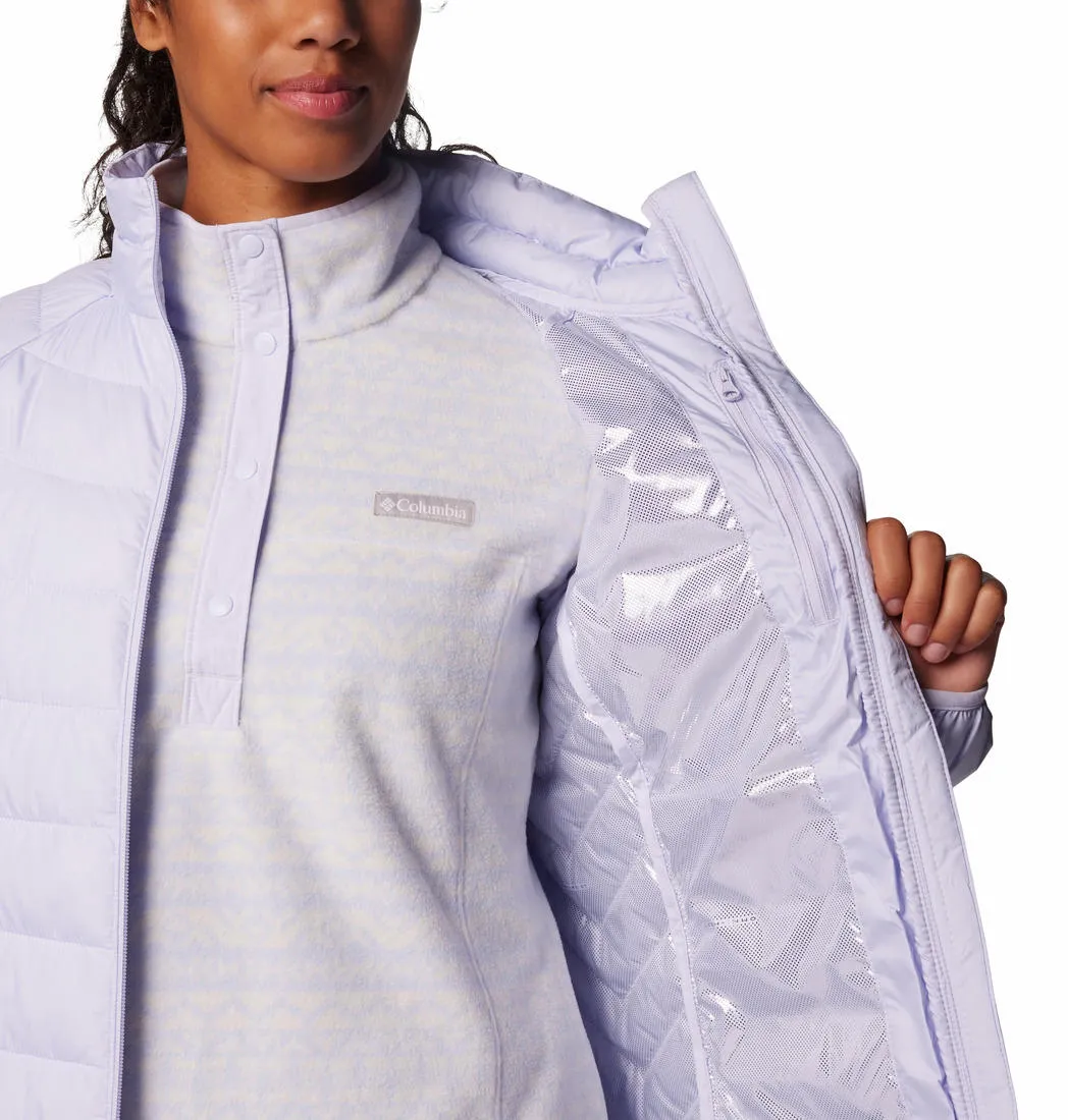 Columbia Women Purple Omni-Heat Reflective Powder Lite II Jacket