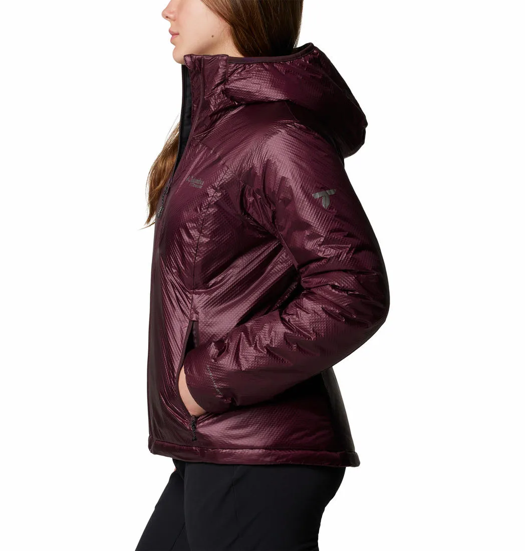 Columbia Women Red Omni-Heat Infinity Arch Rock II Hooded Jacket