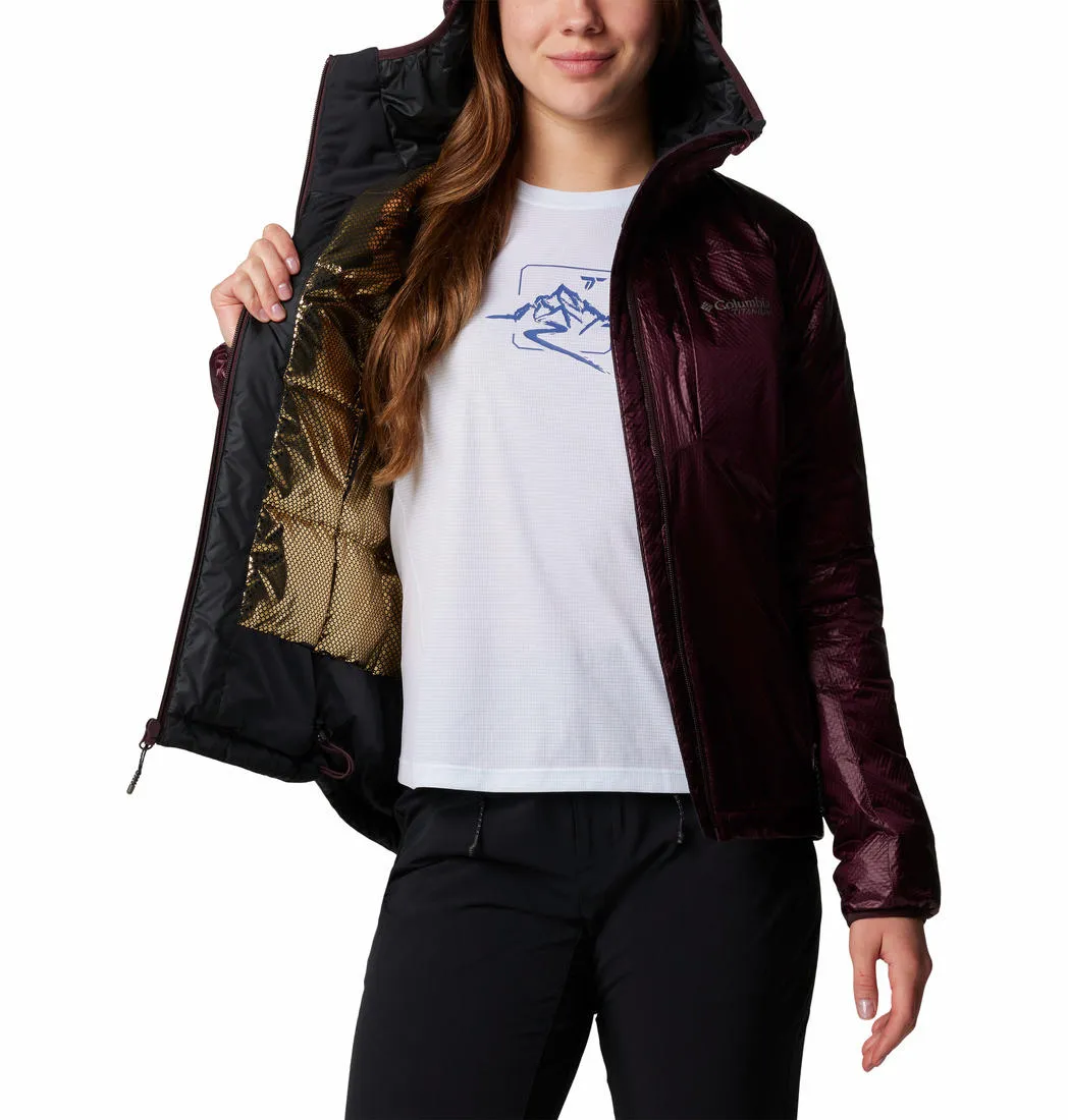 Columbia Women Red Omni-Heat Infinity Arch Rock II Hooded Jacket