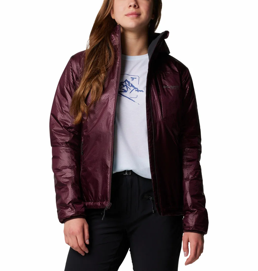 Columbia Women Red Omni-Heat Infinity Arch Rock II Hooded Jacket