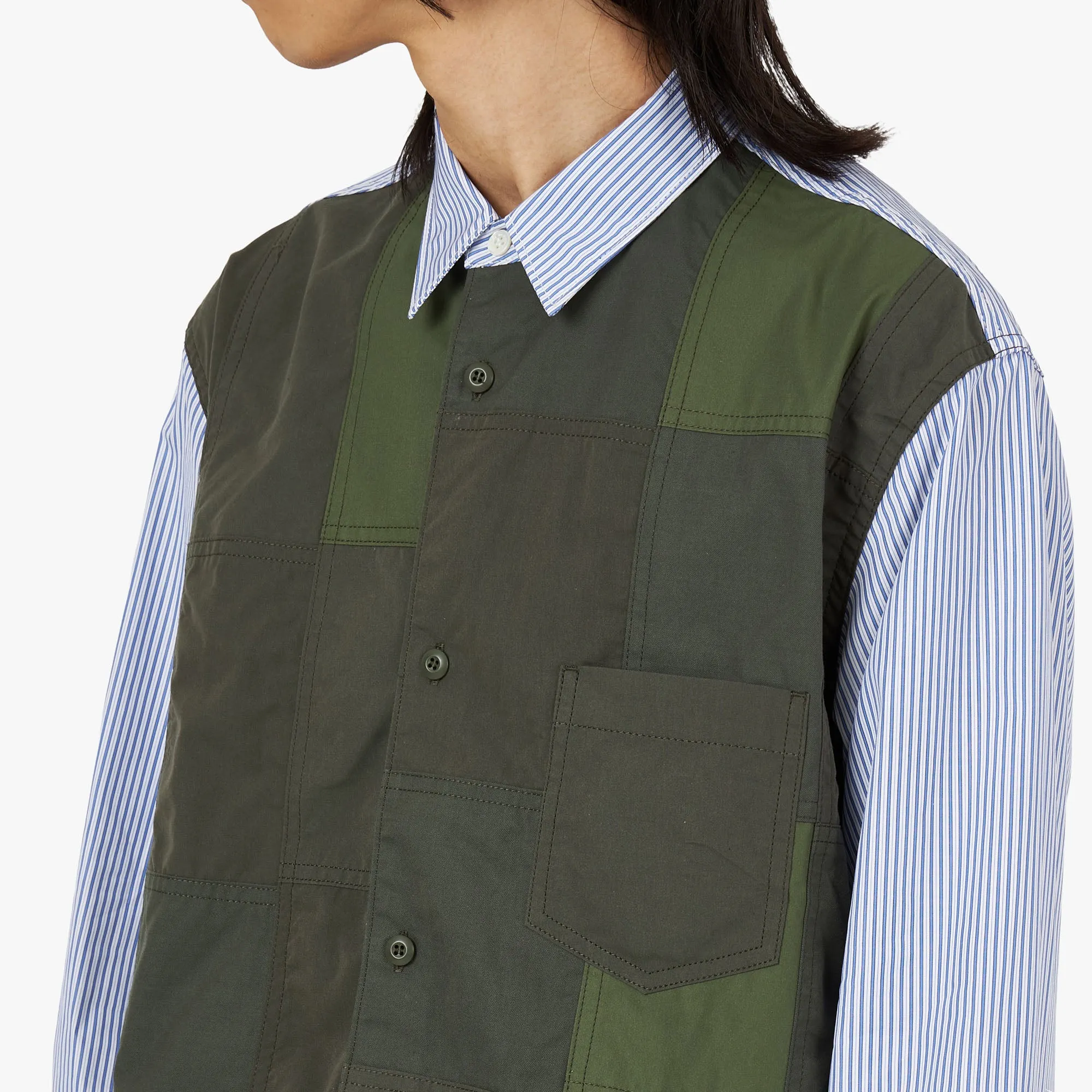 COMME des GARÇONS HOMME Multi Fabric Shirt / Mix