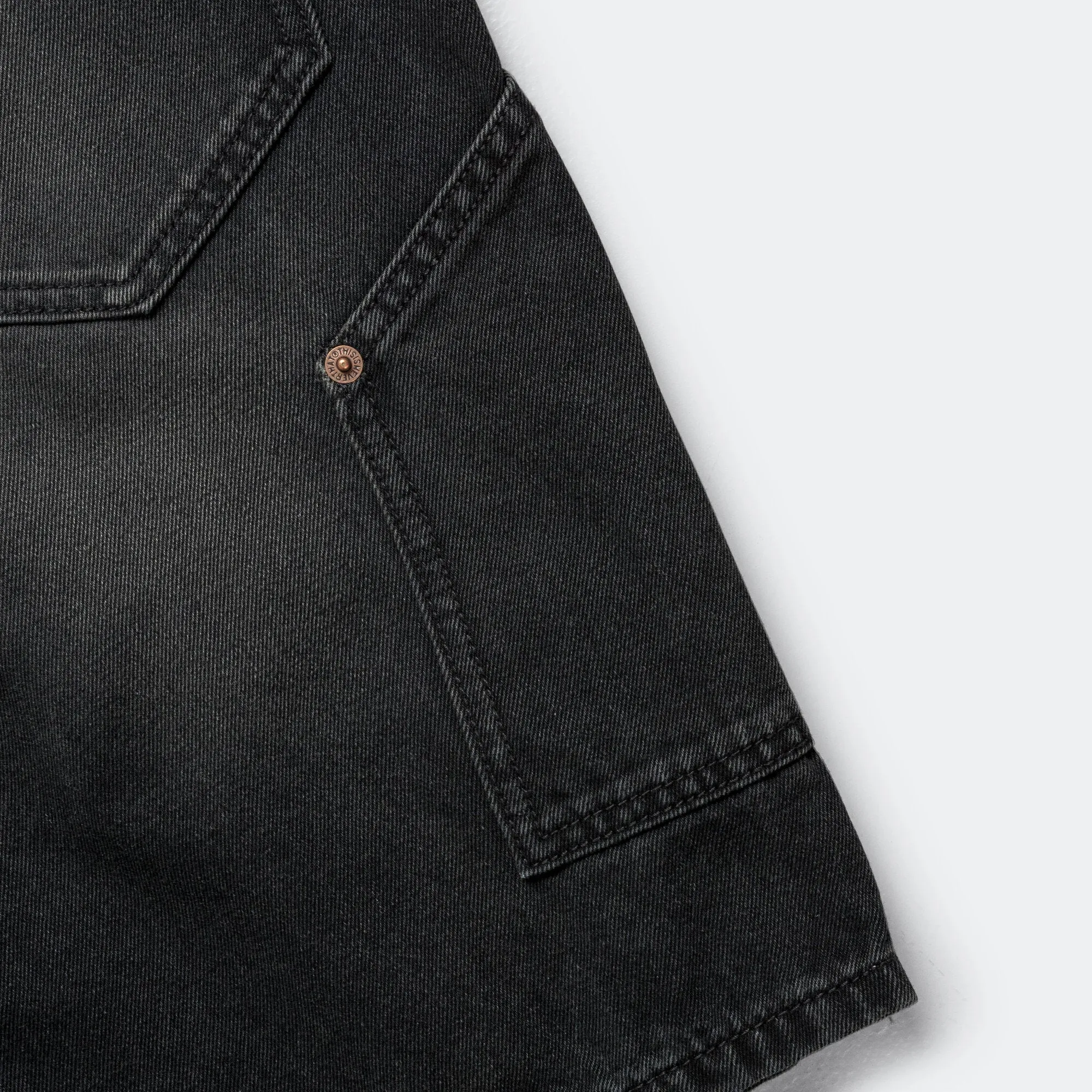 Denim Carpenter Short - Black