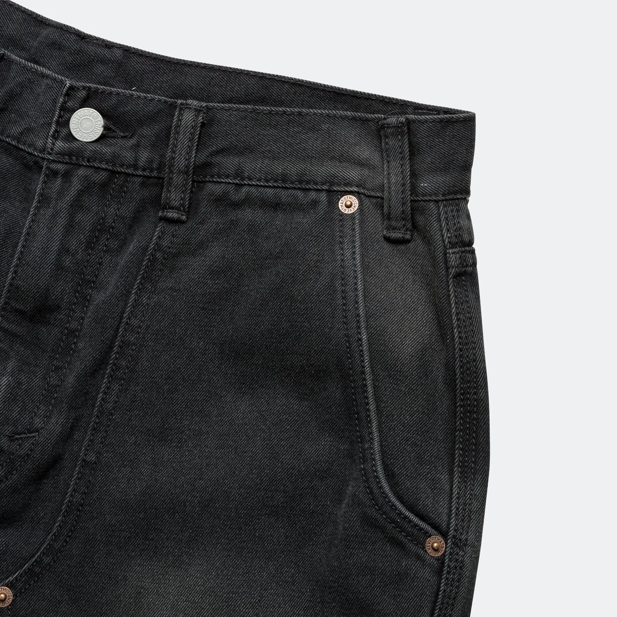 Denim Carpenter Short - Black