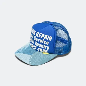 Denim Repair Service Denim Reconstruction Truck Cap - Blue