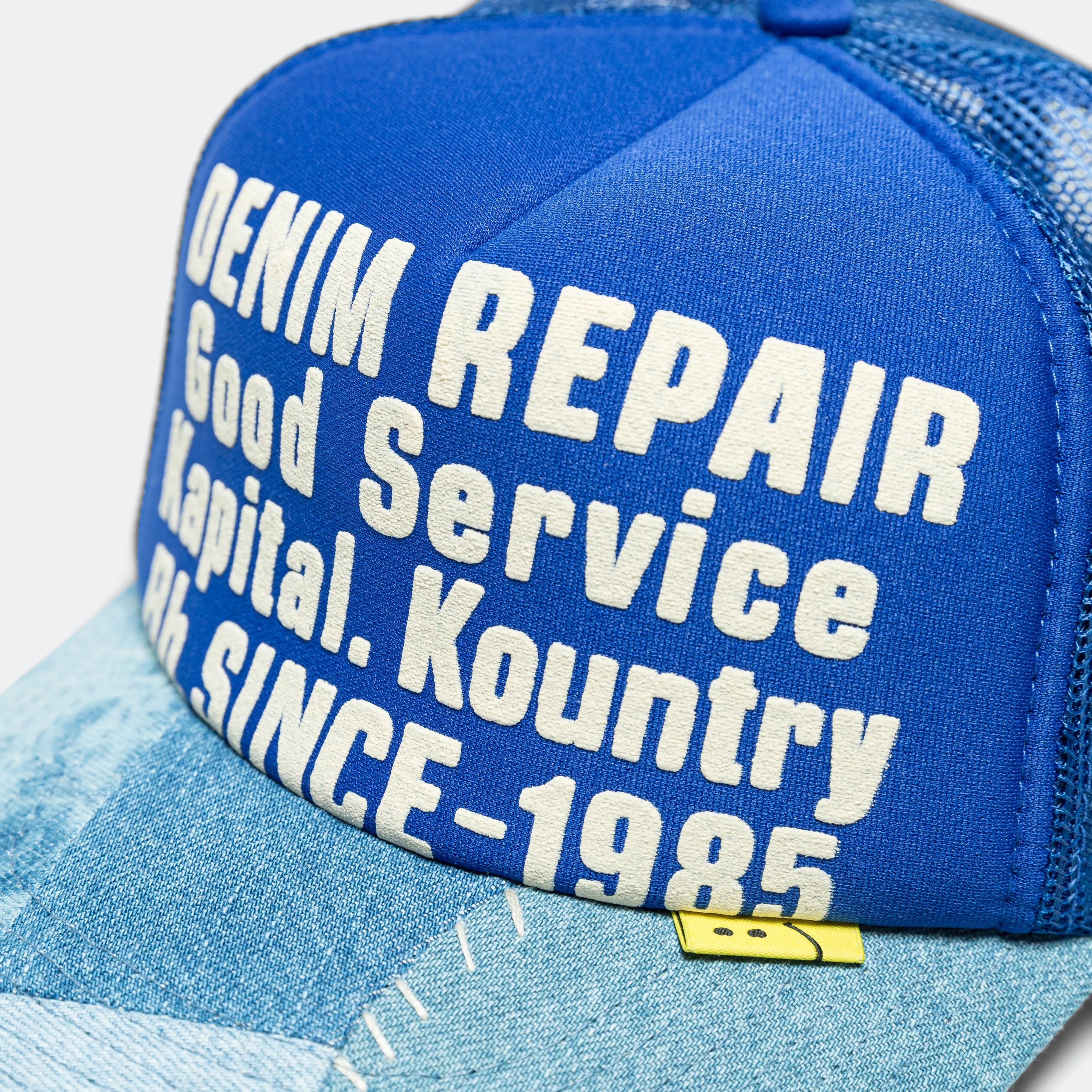 Denim Repair Service Denim Reconstruction Truck Cap - Blue