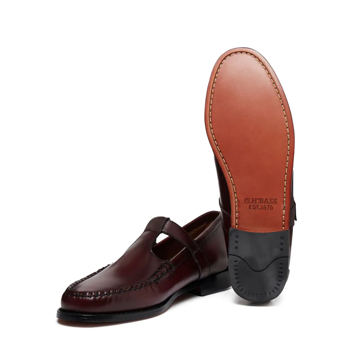 G.H Bass Womens Mary Jane Wine