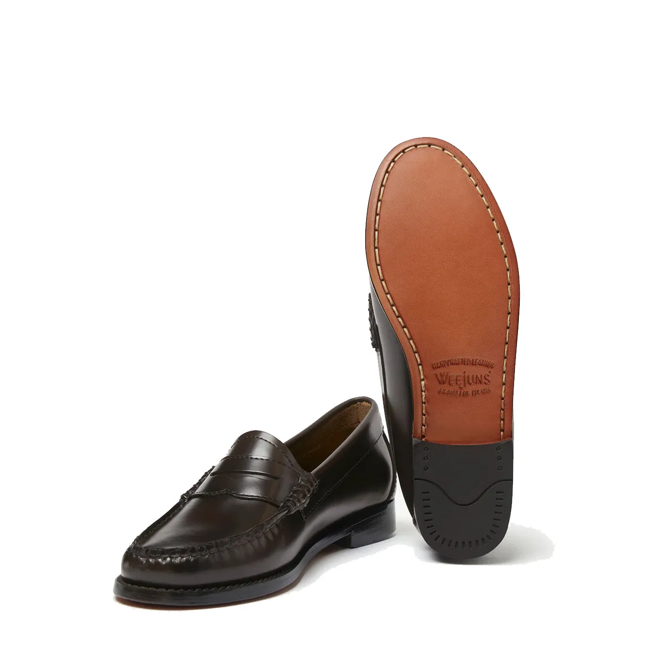 G.H.Bass Womens Bass Weejun Penny Loafer Chocolate Leather