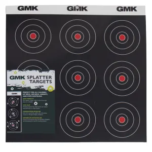 GMK 9 Bullseye Reactive Target 12x12 White