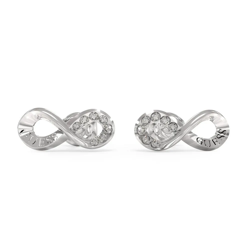Guess Endless Dream Infinity Stud Earrings UBE03262RH