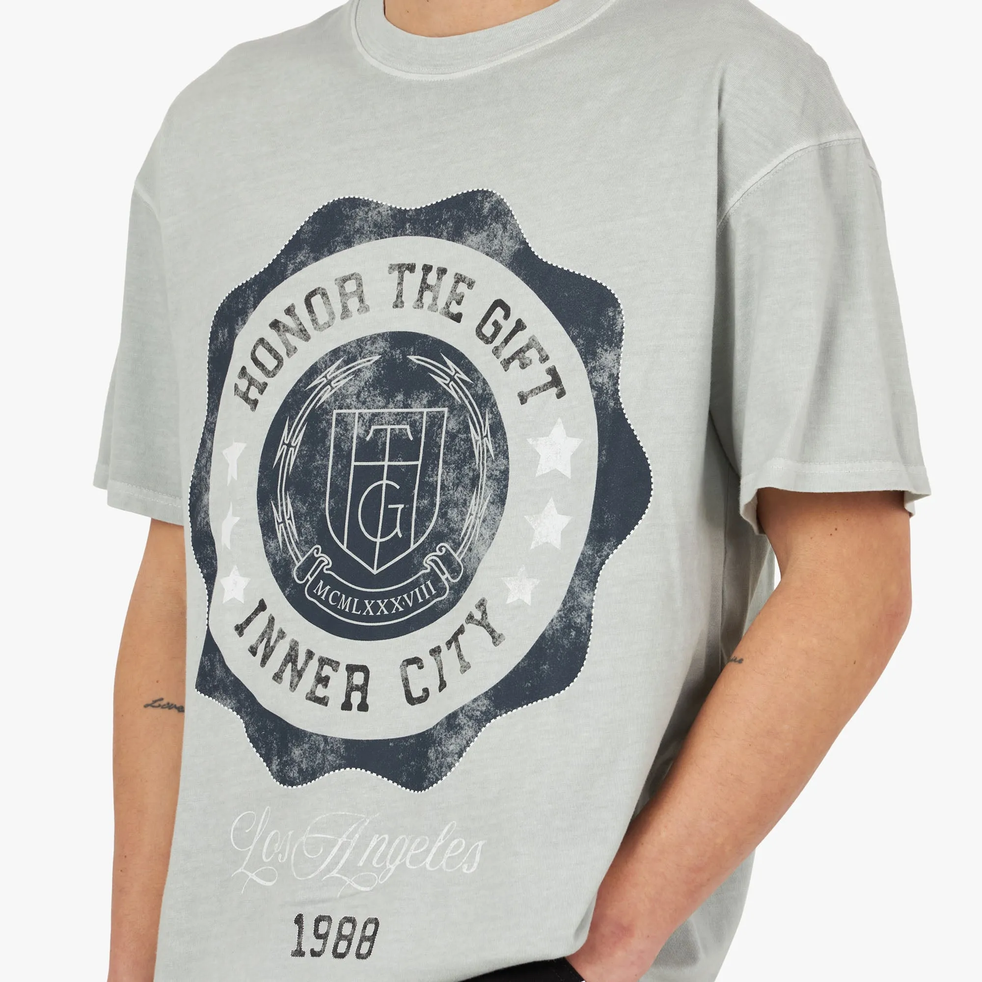 Honor The Gift HTG Seal Logo T-Shirt / Stone