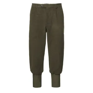 James Purdey Moleskin Breeks with Storm Cuff Lovat Green