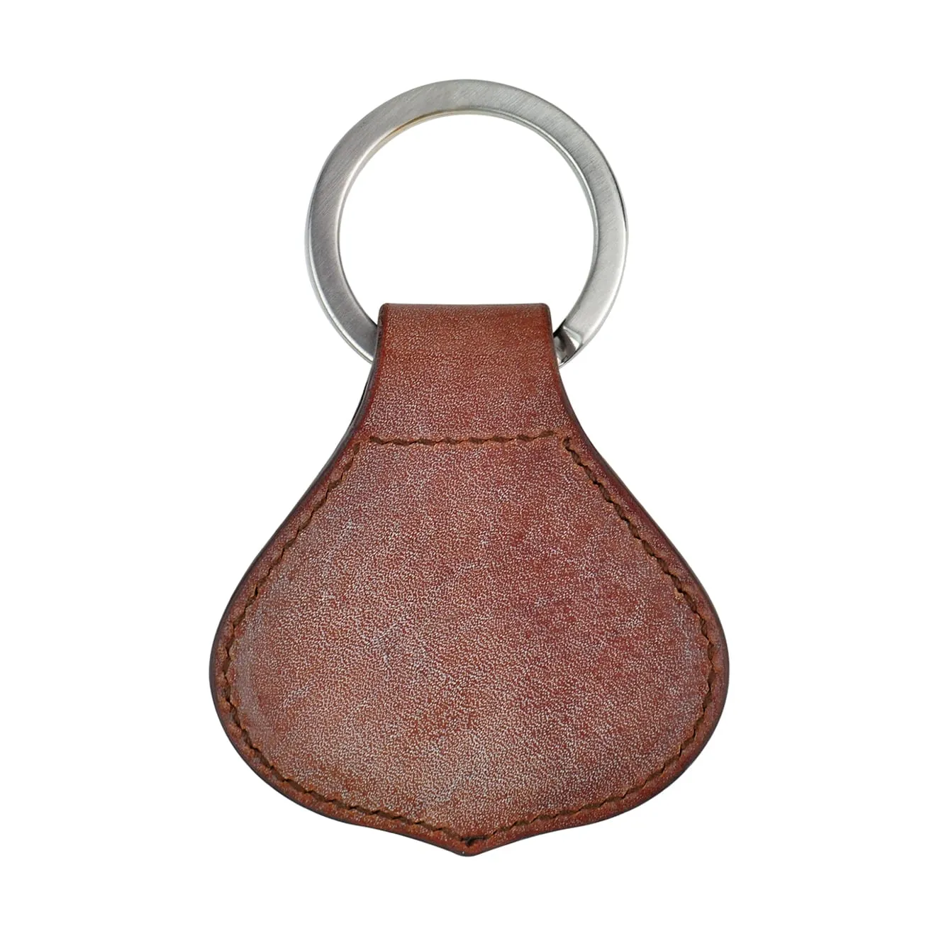 James Purdey Oak Bark Leather Crown Keyring Purdey Havana