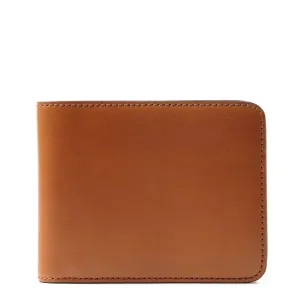 James Purdey Vegetable Tanned Leather Billfold Wallet London Tan
