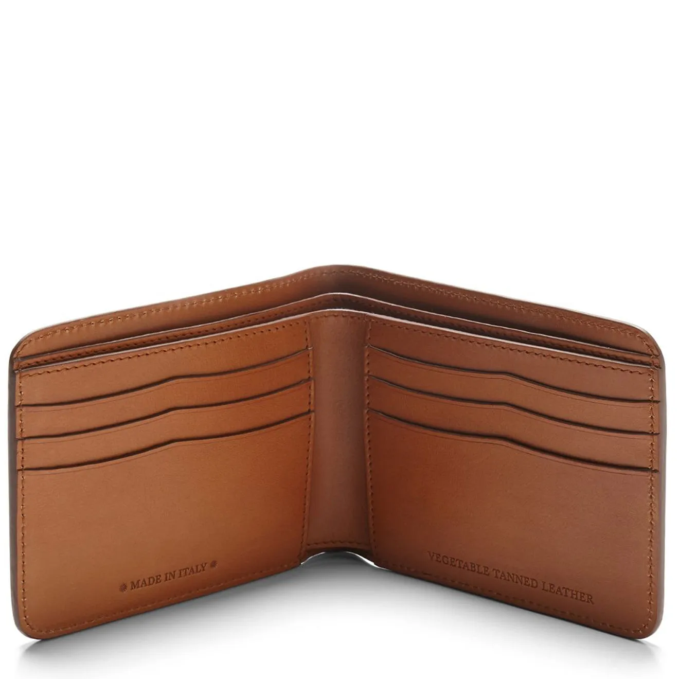 James Purdey Vegetable Tanned Leather Billfold Wallet London Tan