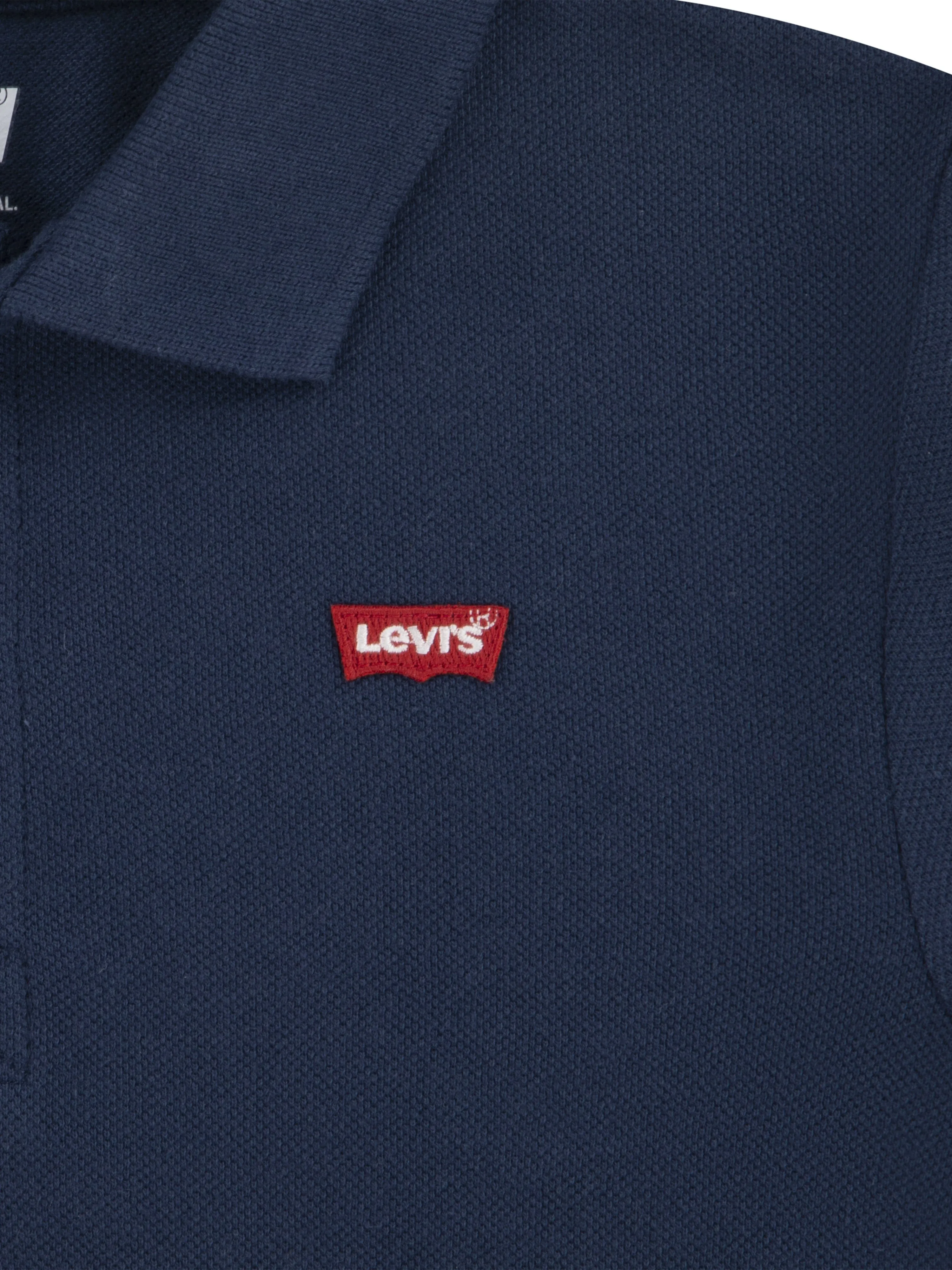 Levi's Boys Back Neck Tape Polo Shirt in Navy