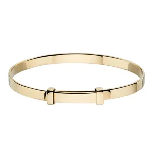 Little Star Flores Gold Plated Sterling Silver Baby Bangle LSB0034