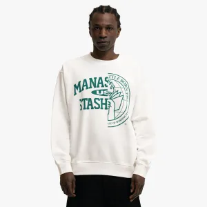 Manastash Collegiate Crewneck White