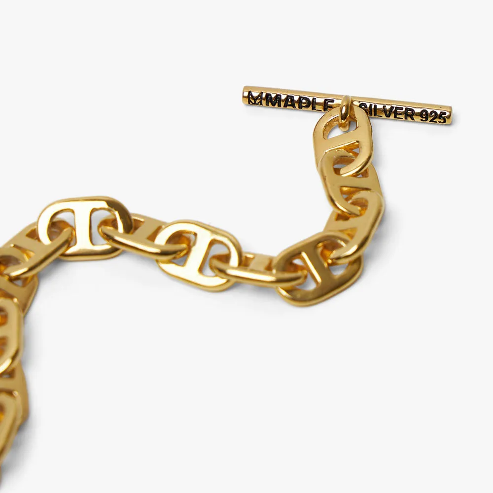 MAPLE Chain Link Bracelet / 14K Gold Plated