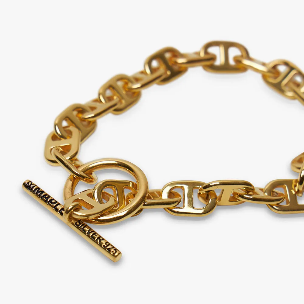MAPLE Chain Link Bracelet / 14K Gold Plated