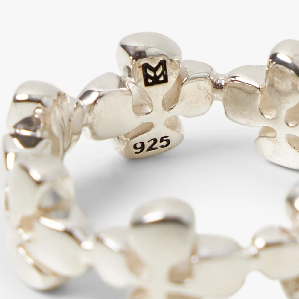 Maple Cross Ring / Silver 925