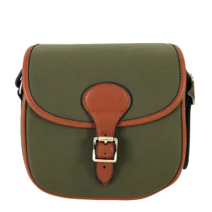Maremmano Canvas / Leather Cartridge Bag 75 Cartridges Green / Brown