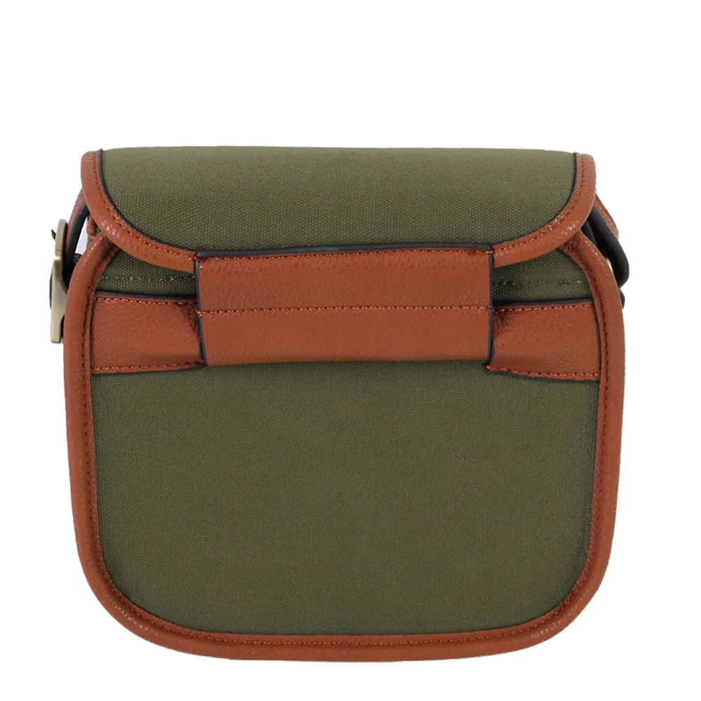 Maremmano Canvas / Leather Cartridge Bag 75 Cartridges Green / Brown
