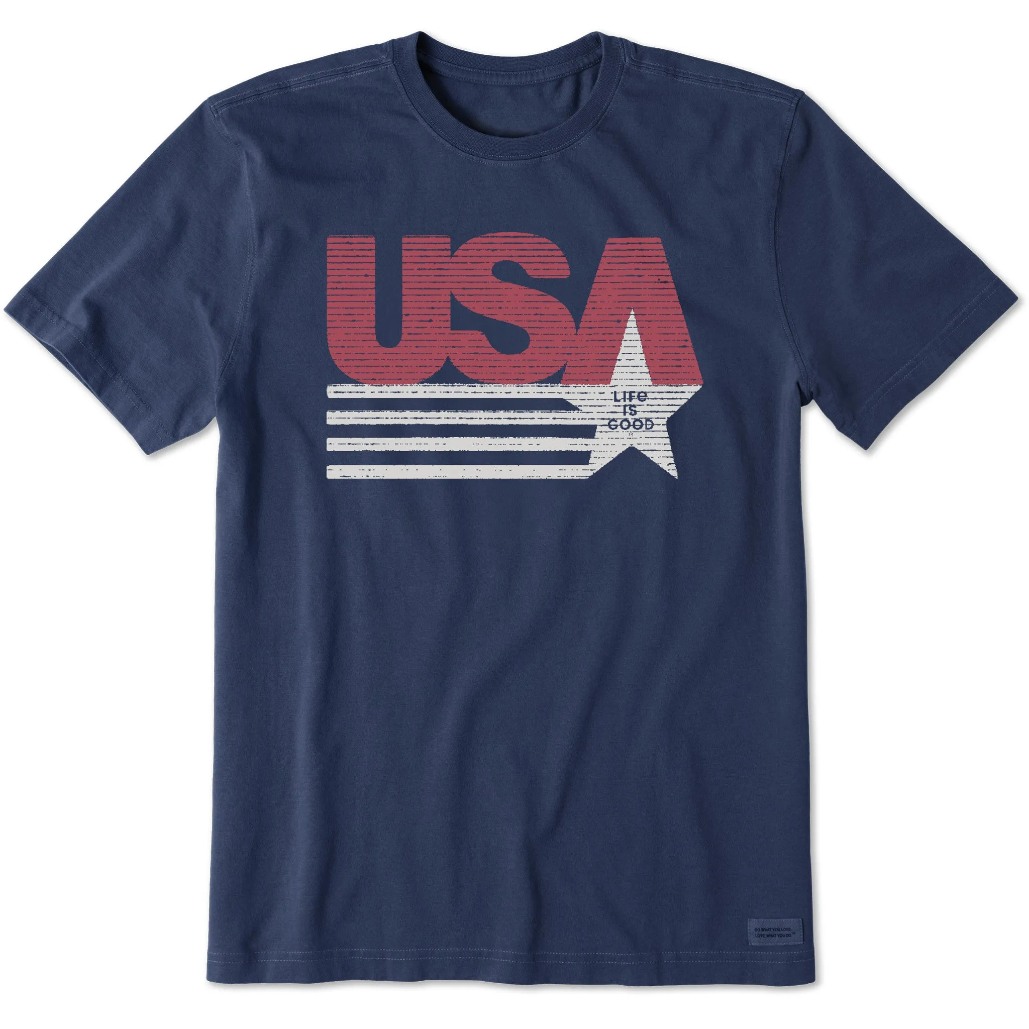Men's USA Shooting Star Short Sleeve Tee Life is Good