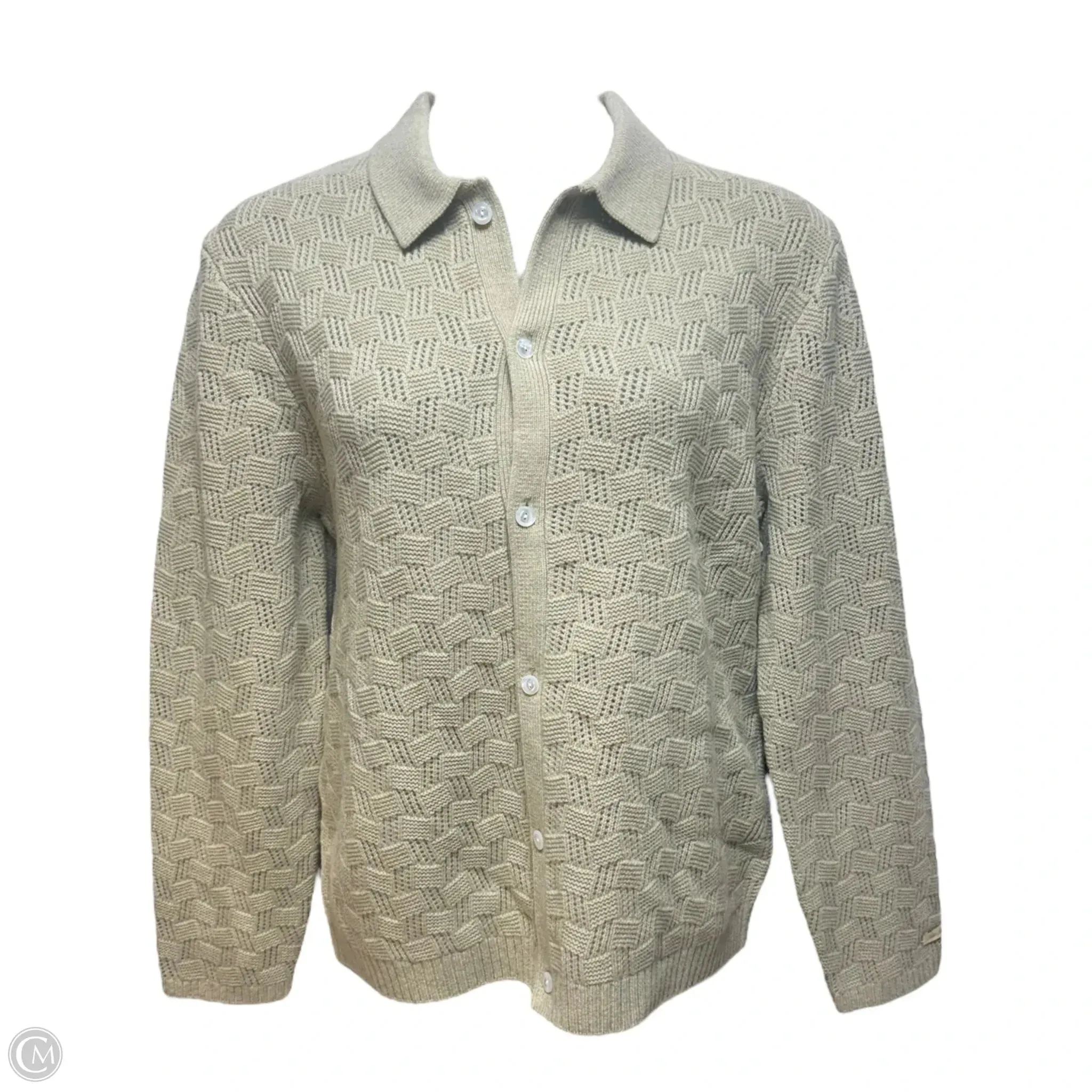 Merino Sweater Cardigan By Aimé Leon Dore In Green, Size: L