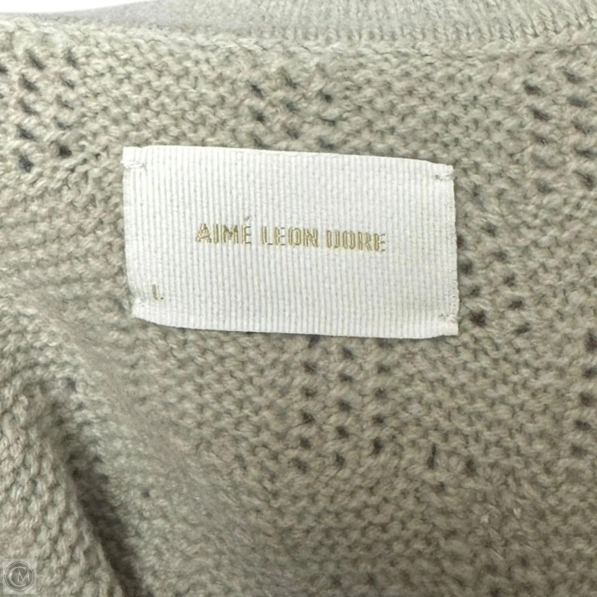 Merino Sweater Cardigan By Aimé Leon Dore In Green, Size: L