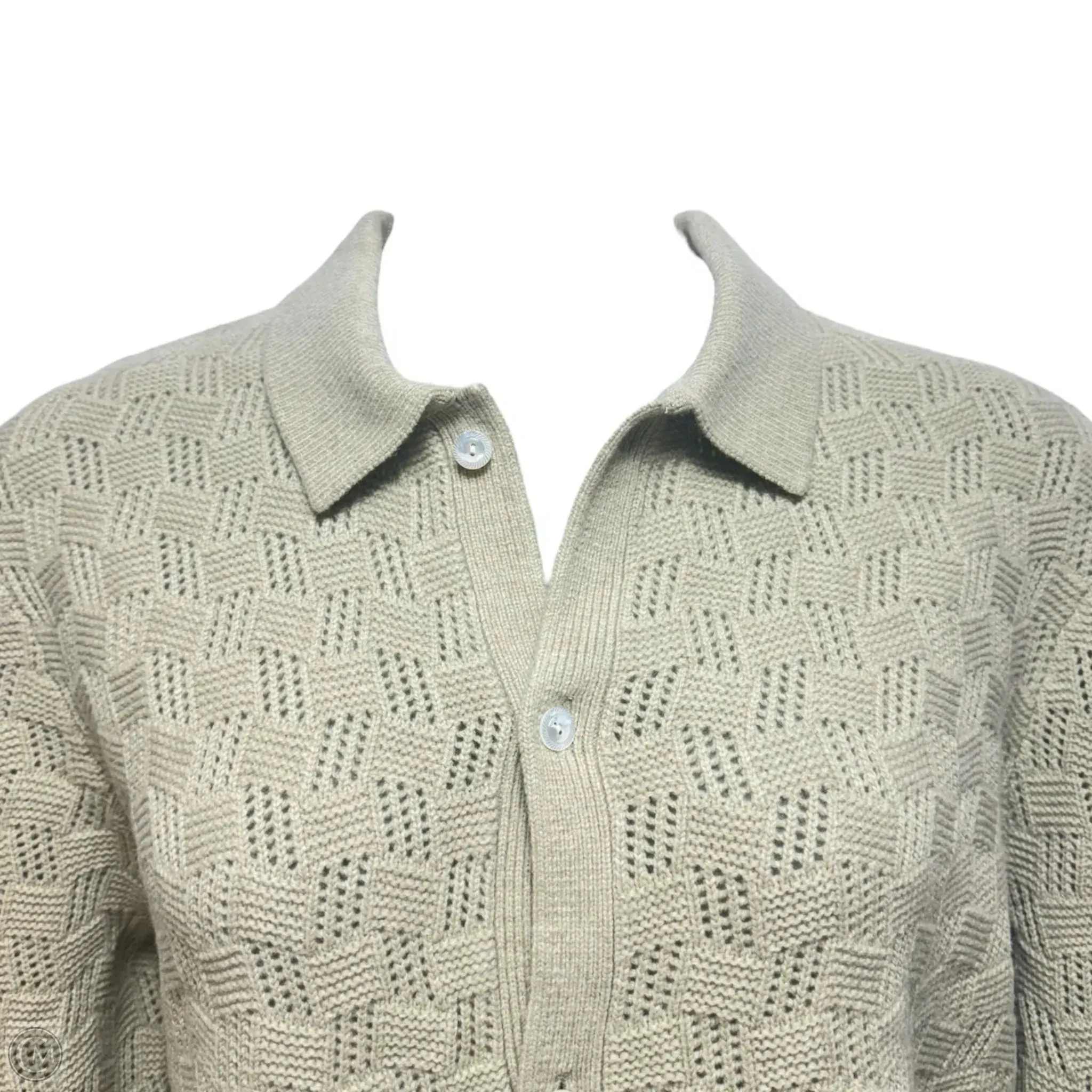 Merino Sweater Cardigan By Aimé Leon Dore In Green, Size: L