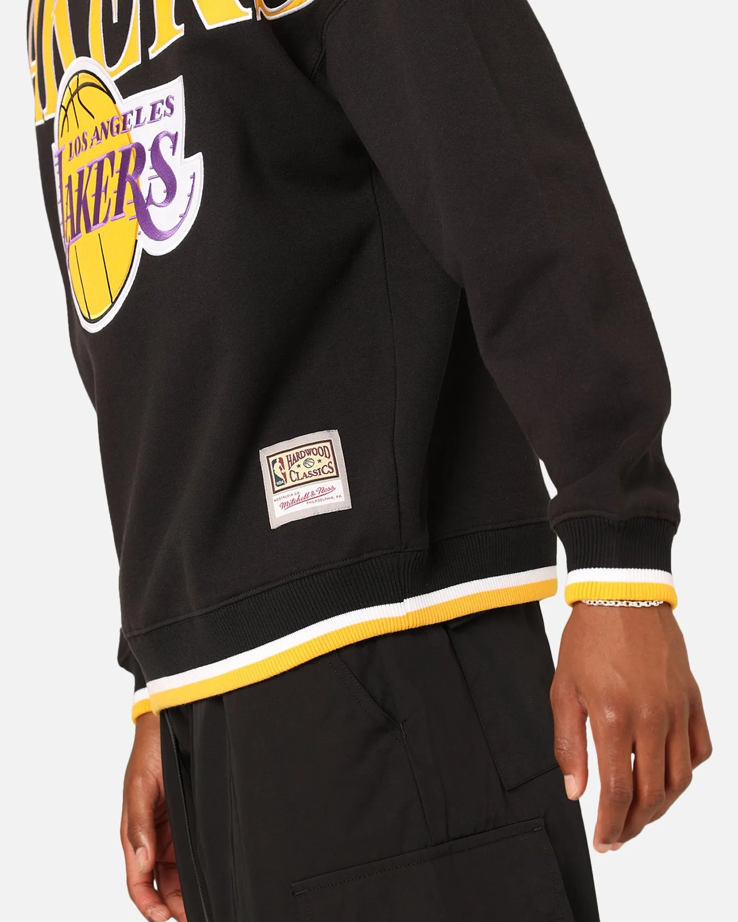 Mitchell & Ness Los Angeles Lakers Shooting Crewneck Black