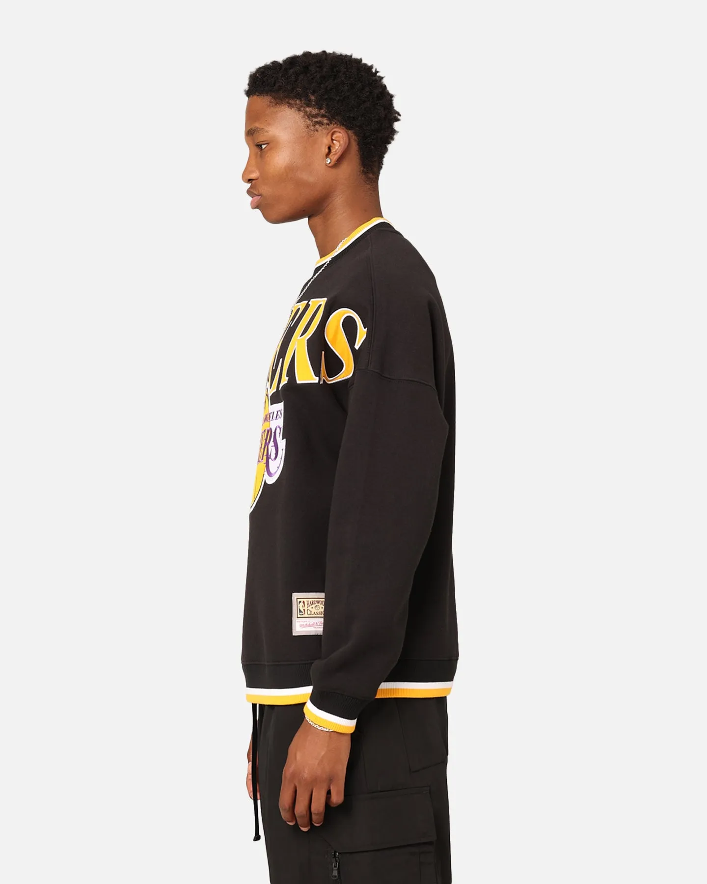 Mitchell & Ness Los Angeles Lakers Shooting Crewneck Black