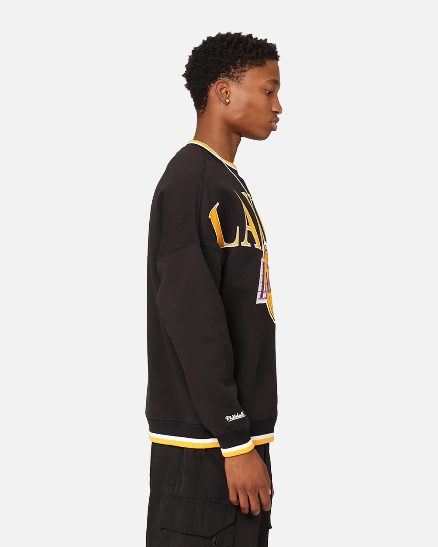 Mitchell & Ness Los Angeles Lakers Shooting Crewneck Black