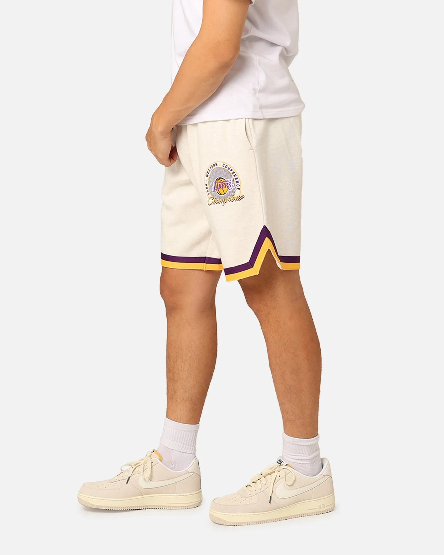 Mitchell & Ness Los Angeles Lakers Shooting Shorts White Marle