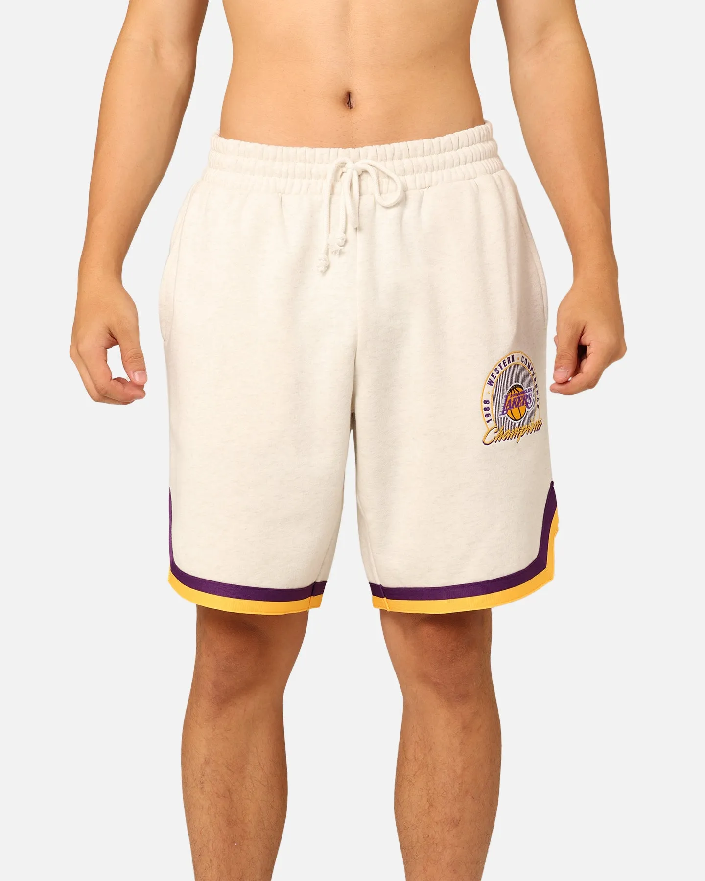 Mitchell & Ness Los Angeles Lakers Shooting Shorts White Marle