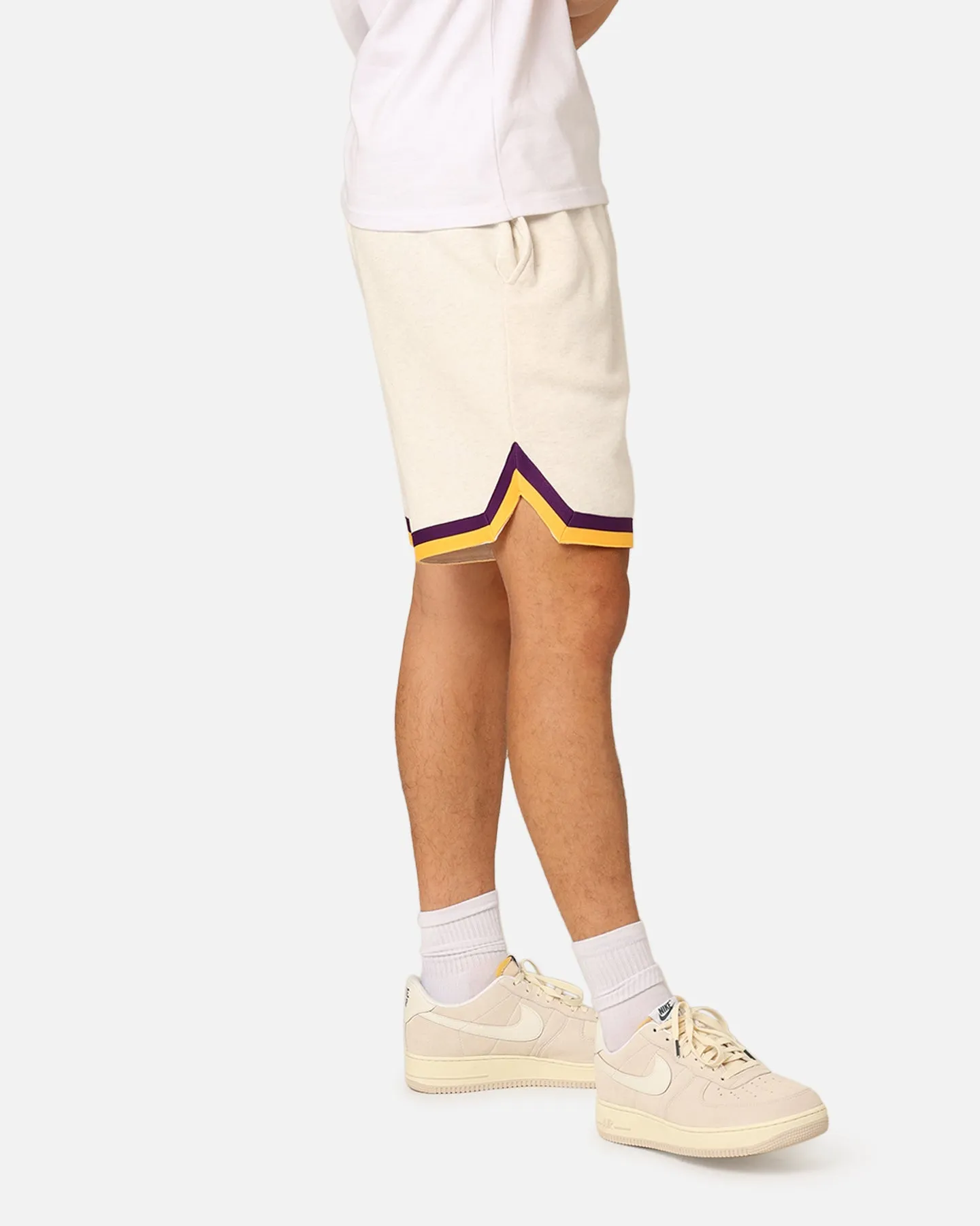 Mitchell & Ness Los Angeles Lakers Shooting Shorts White Marle