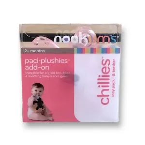 NEW! Nookums Paci-Plushies "Chillies" Add-On Teether, Pink