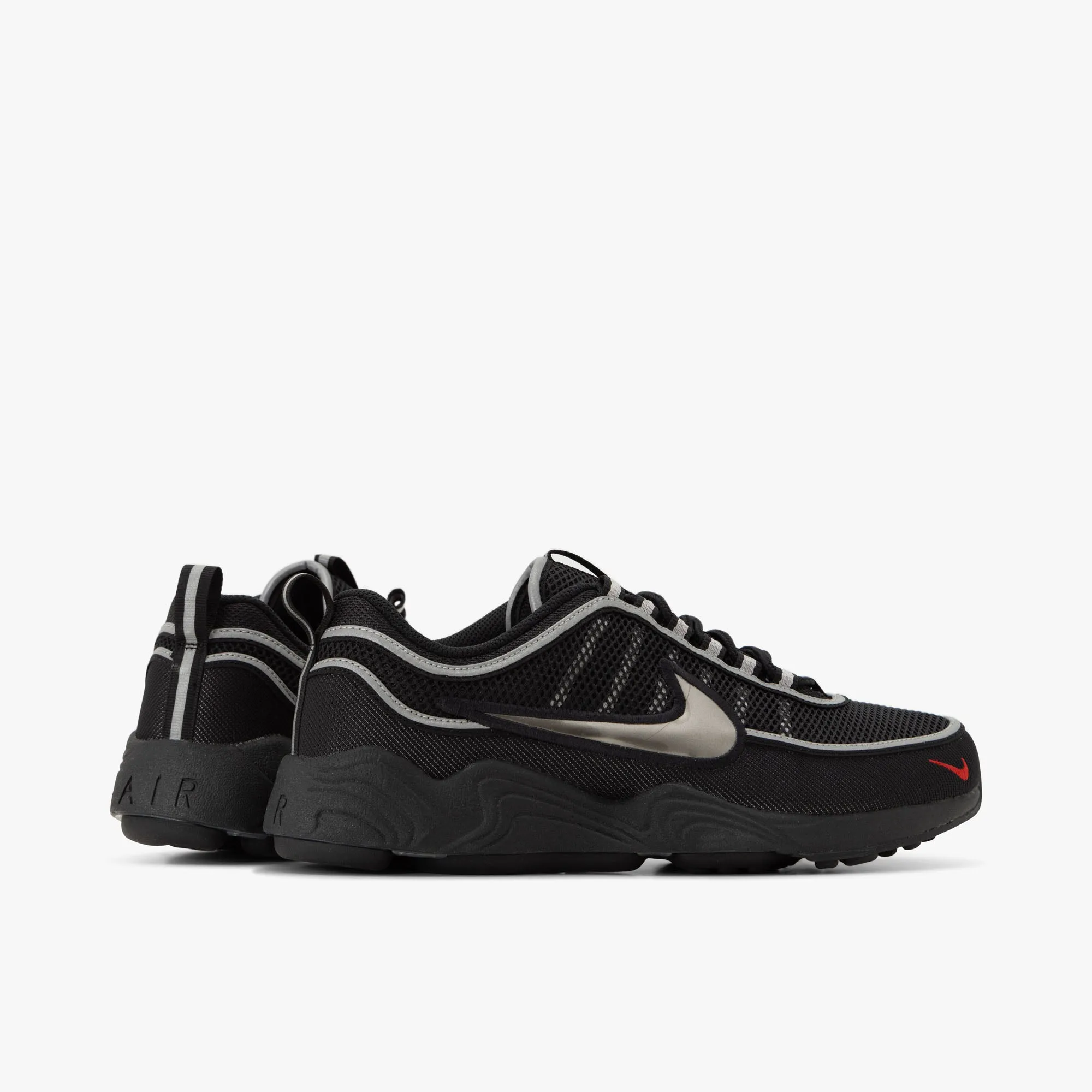 Nike Air Zoom Spiridon SP / Black / Black - Metallic Silver