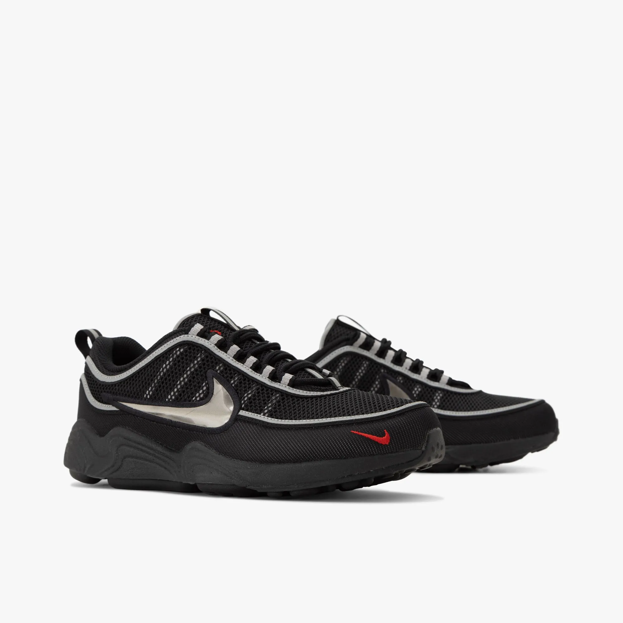 Nike Air Zoom Spiridon SP / Black / Black - Metallic Silver