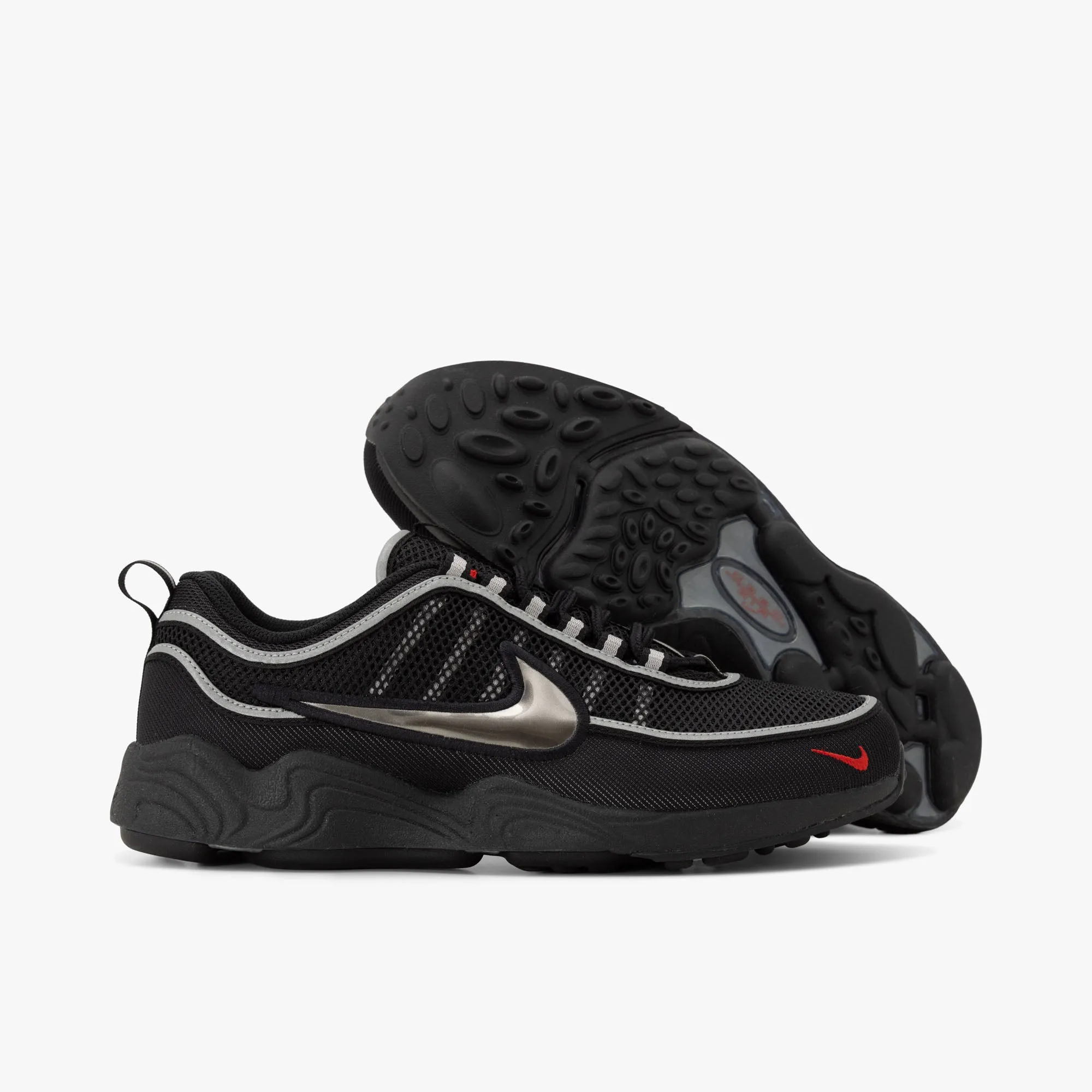 Nike Air Zoom Spiridon SP / Black / Black - Metallic Silver