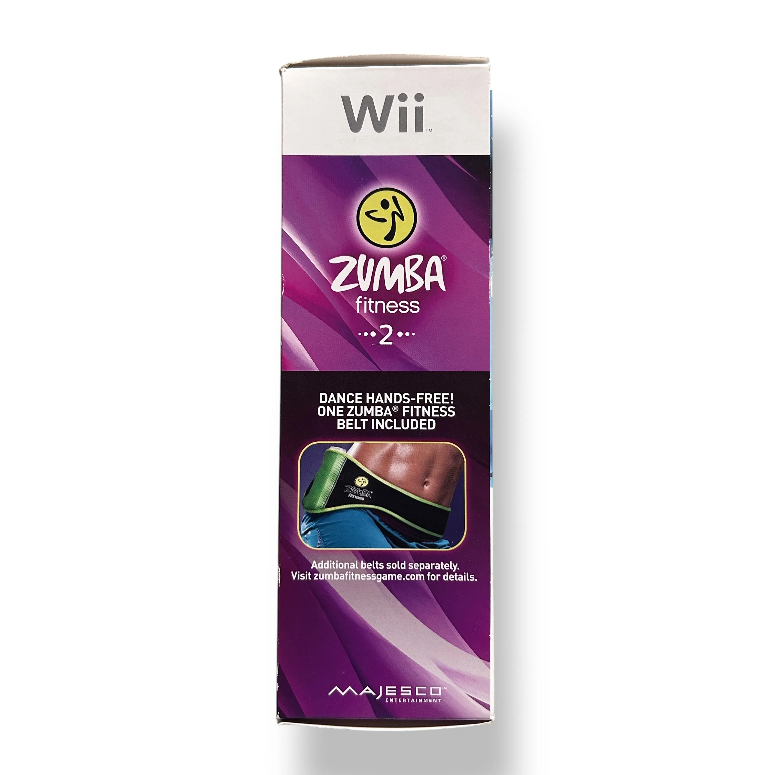 Nintendo Wii Zumba Fitness 2 Video Game, Fitness Belt, Original Box, Manual