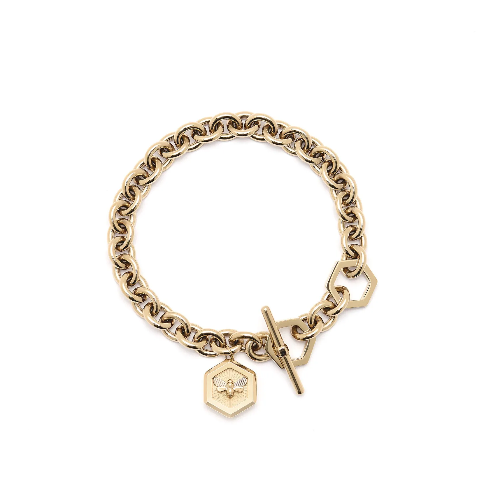 Olivia Burton Signature Minima Bee Gold Toggle Bracelet 24100103